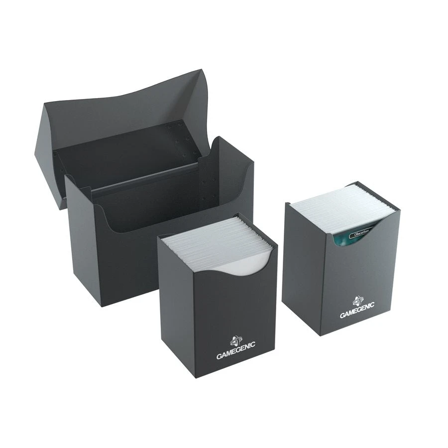Deck Boxes Gamegenic: Double Deck Holder Deck Box - Black (160ct) 2 Deck Boxes Gamegenic: Double Deck Holder Deck Box - Black (160ct)