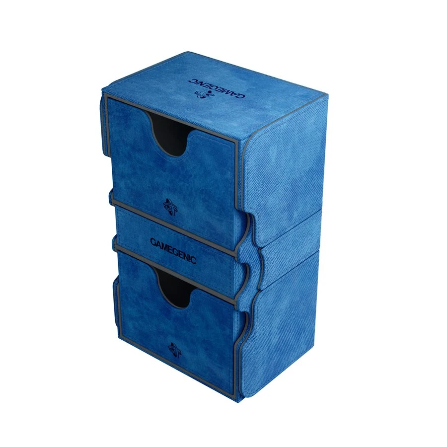 Gamegenic: Stronghold Convertible Deck Box - Blue (200ct) Deck Boxes 3 Gamegenic: Stronghold Convertible Deck Box - Blue (200ct) Deck Boxes