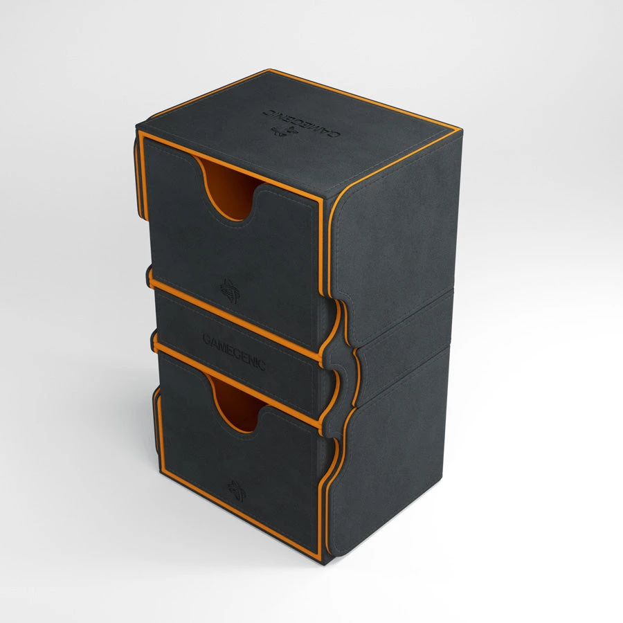 Deck Boxes Gamegenic: Stronghold XL Convertible Deck Box Exclusive Edition - Black / Orange (200ct) 2 Deck Boxes Gamegenic: Stronghold XL Convertible Deck Box Exclusive Edition - Black / Orange (200ct)