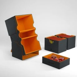Deck Boxes Gamegenic: Stronghold XL Convertible Deck Box Exclusive Edition - Black / Orange (200ct) 8 Deck Boxes Gamegenic: Stronghold XL Convertible Deck Box Exclusive Edition - Black / Orange (200ct)