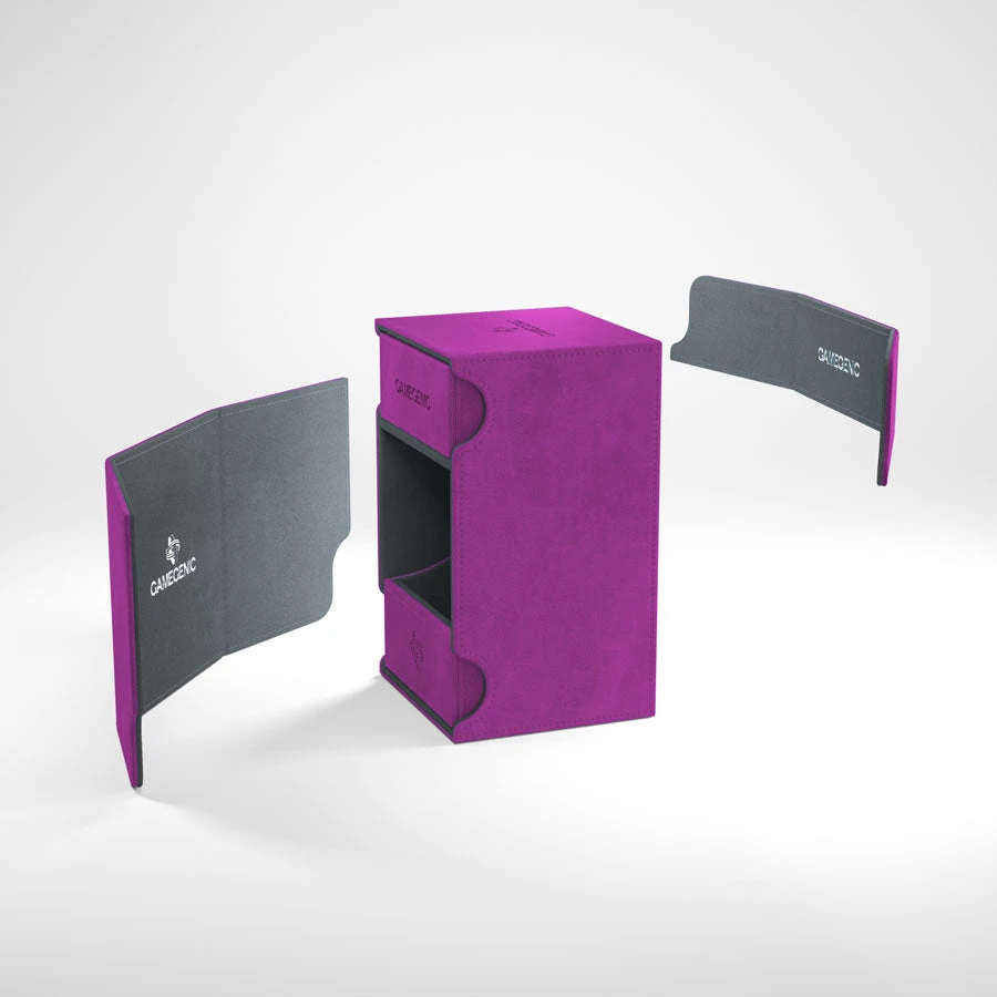 Gamegenic: Watchtower Convertible Deck Box - Purple (100ct) Deck Boxes 6 Gamegenic: Watchtower Convertible Deck Box - Purple (100ct) Deck Boxes