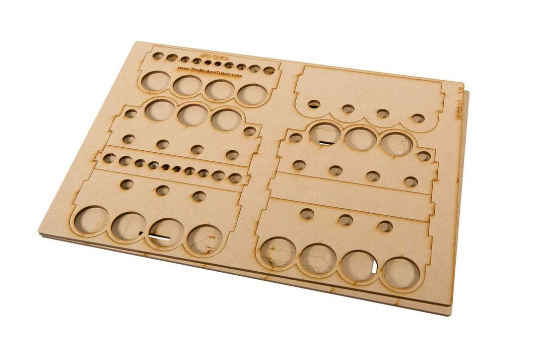 The Broken Token Broken Token - Modular Paint Rack - Half - 26mm Dropper Style Bottles 3 The Broken Token Broken Token - Modular Paint Rack - Half - 26mm Dropper Style Bottles