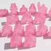 Hans Im Glück Carcassonne: Meeple - Complete Toy Figure Set (19 Pieces) (Frozen Pink)