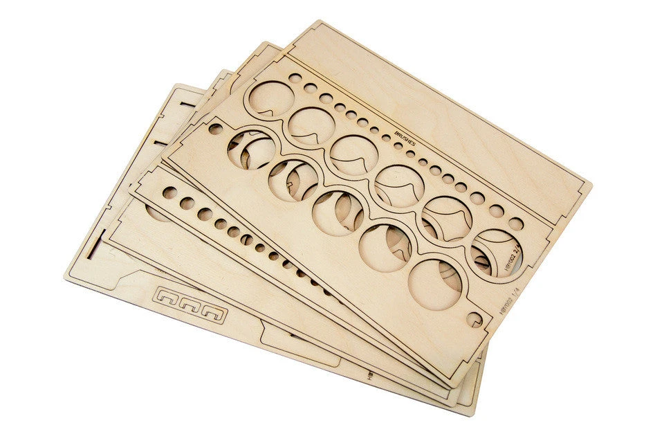 The Broken Token Broken Token - Modular Paint Rack - Straight - 35mm Pot Style Jars 3 The Broken Token Broken Token - Modular Paint Rack - Straight - 35mm Pot Style Jars