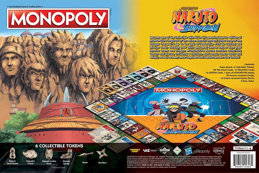 Hasbro Board Games Monopoly: Naruto Shippuden 4 Hasbro Board Games Monopoly: Naruto Shippuden