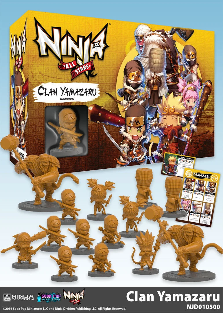 Soda Pop Miniatures Ninja All-Stars: Clan Yamazaru Board Games 1 Soda Pop Miniatures Ninja All-Stars: Clan Yamazaru Board Games