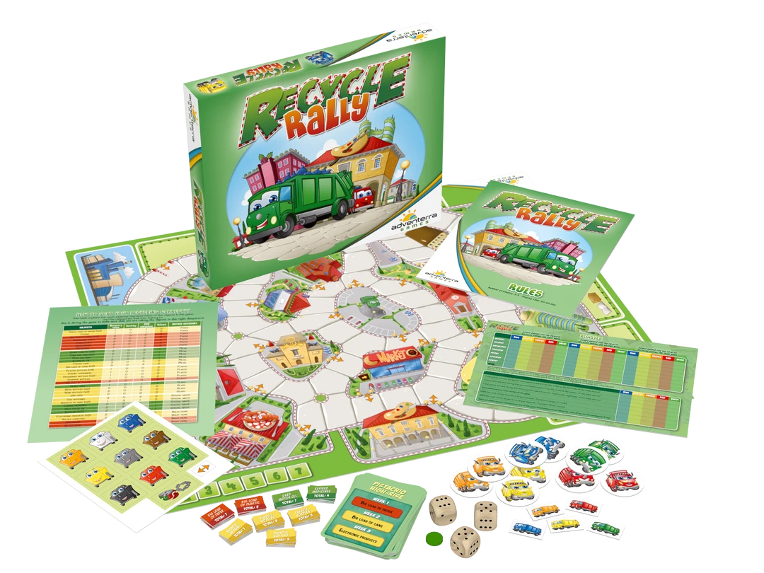 Adventerra Games Recycle Rally Board Games 2 Adventerra Games Recycle Rally Board Games