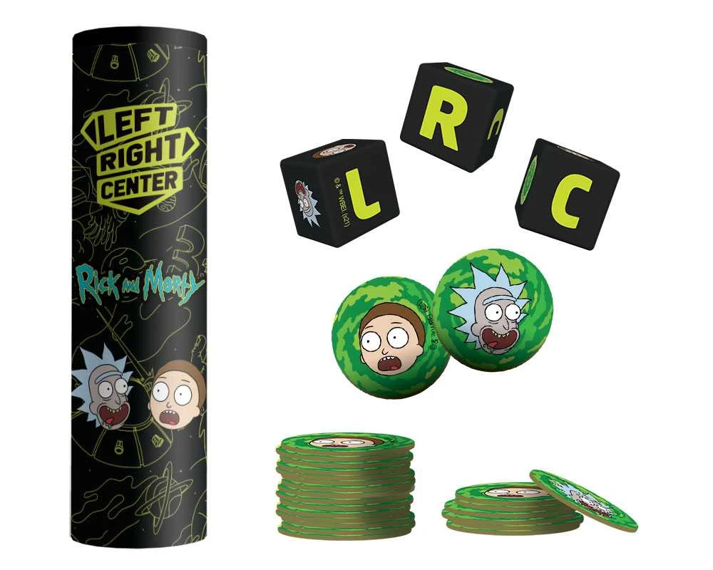 The Op Left Right Center: Rick And Morty Dice Game Board Games 2 The Op Left Right Center: Rick And Morty Dice Game Board Games