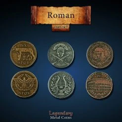 Drawlab Entertainment Legendary Metal Coins: Season 2 - Roman Coin Set (24 Pcs) May 16-22, 2022