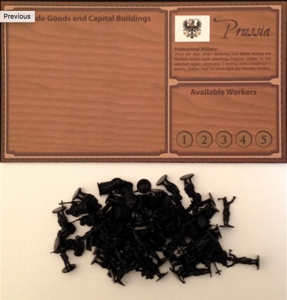 Eagle-Gryphon Games Glenn Drover's Empires: Age Of Discovery - Prussia Player Board And Black Figures Board Games 1 Eagle-Gryphon Games Glenn Drover's Empires: Age Of Discovery - Prussia Player Board And Black Figures Board Games