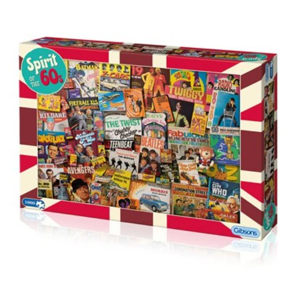 Puzzle - Gibsons - Spirit Of The 60s (1000 Pieces) All Sale Items 1 Puzzle - Gibsons - Spirit Of The 60s (1000 Pieces) All Sale Items
