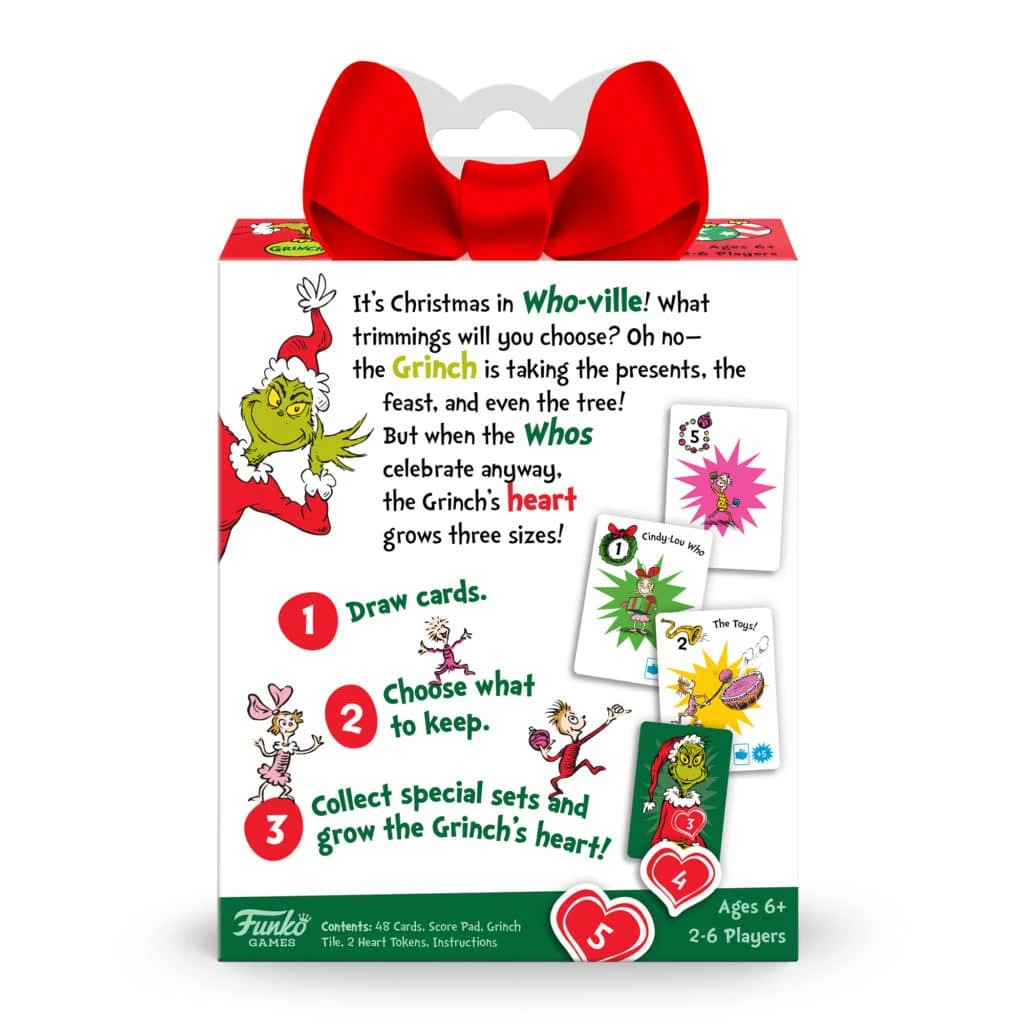 Funko Games Dr. Seuss Grinch Grow Your Heart Card Game Board Games 2 Funko Games Dr. Seuss Grinch Grow Your Heart Card Game Board Games