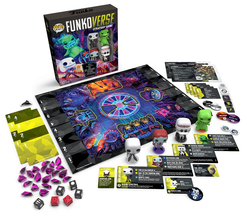 Funko Games Funkoverse Strategy Game: Tim Burton's The Nightmare Before Christmas 3 Funko Games Funkoverse Strategy Game: Tim Burton's The Nightmare Before Christmas