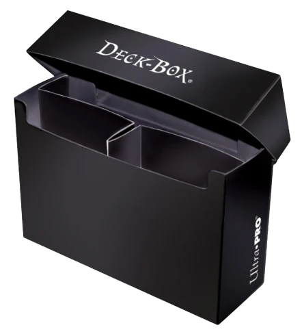 Deck Boxes Ultra Pro - 3 Compartment Oversized Black Deck Box 1 Deck Boxes Ultra Pro - 3 Compartment Oversized Black Deck Box
