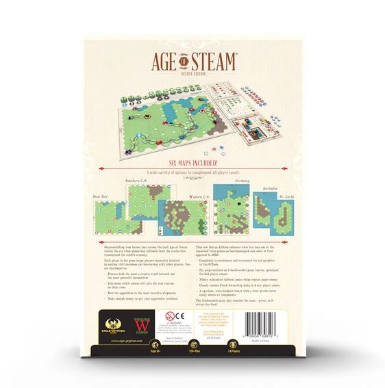 Eagle-Gryphon Games Board Games Age Of Steam Deluxe: KS Bundle 3 Eagle-Gryphon Games Board Games Age Of Steam Deluxe: KS Bundle