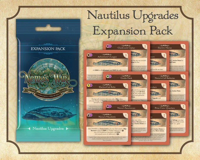 Victory Point Games Nemo's War - Nautilus Upgrades Expansion Pack Board Games 1 Victory Point Games Nemo's War - Nautilus Upgrades Expansion Pack Board Games