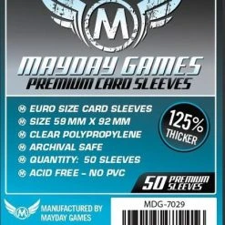 Mayday Games Jun 13-19, 2022 Mayday Sleeves - Euro Card Sleeves - Premium