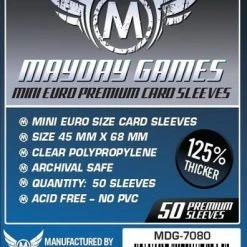 Mayday Games Jun 27-Jul 3, 2022 Mayday Sleeves - Mini Euro Card Sleeves - Premium