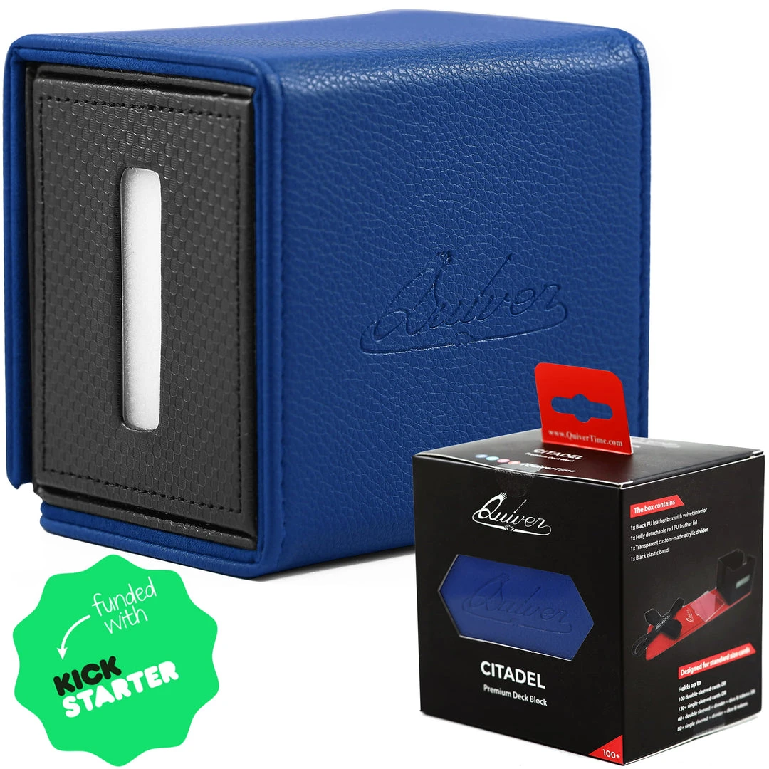 Quiver Time - Citadel Deck Block (Blue) Deck Boxes 1 Quiver Time - Citadel Deck Block (Blue) Deck Boxes