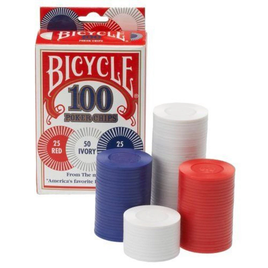Bicycle - Plastic Poker Chips (100) 1 Bicycle - Plastic Poker Chips (100)