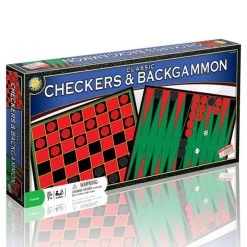 Endless Games Board Games Classic Checkers & Backgammon