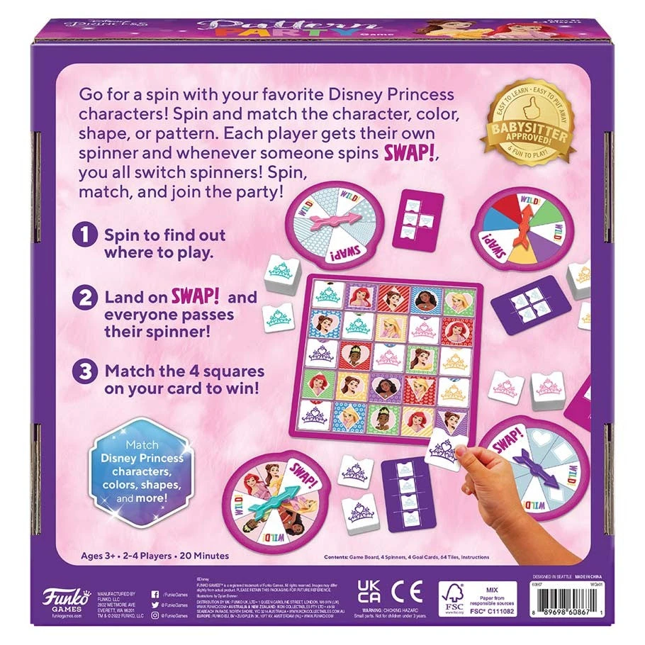Funko Disney Princess Pattern Party Game 2 Funko Disney Princess Pattern Party Game