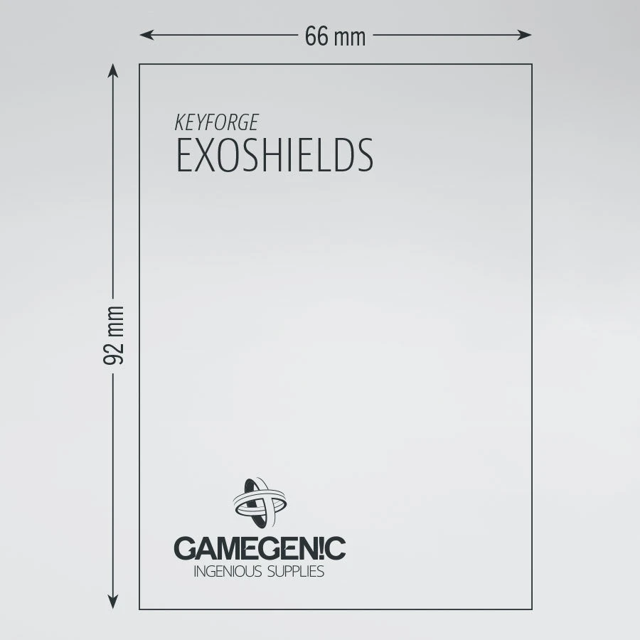 Gamegenic - Keyforge Exoshields Sleeves - Clear Jun 13-19, 2022 3 Gamegenic - Keyforge Exoshields Sleeves - Clear Jun 13-19, 2022