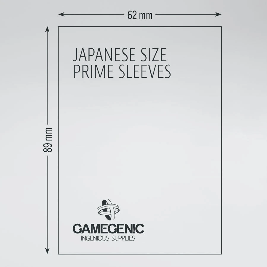 Gamegenic - Japanese Size Prime Sleeves - Clear (60ct) May 23-29, 2022 3 Gamegenic - Japanese Size Prime Sleeves - Clear (60ct) May 23-29, 2022