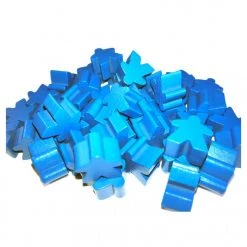 Apostrophe Games - Wooden - Meeples (Blue) Accessories