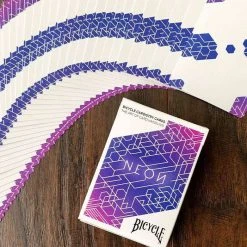Bicycle Playing Cards - Neon Blue Aurora Board Games