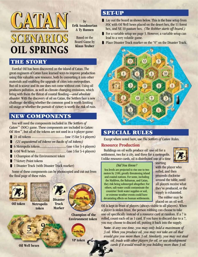 Catan Studio Board Games Catan Scenarios: Oil Springs 1 Catan Studio Board Games Catan Scenarios: Oil Springs