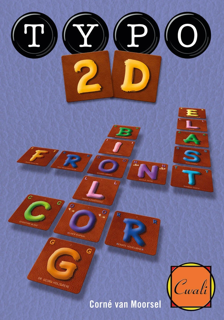 Cwali Board Games Typo 2D 1 Cwali Board Games Typo 2D