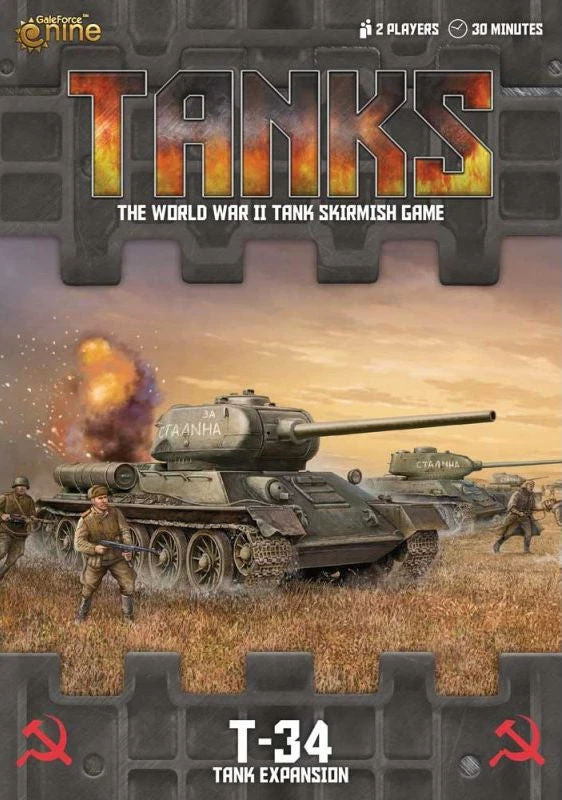 Gale Force Nine Tanks: Soviet T-34 Tank Expansion 1 Gale Force Nine Tanks: Soviet T-34 Tank Expansion