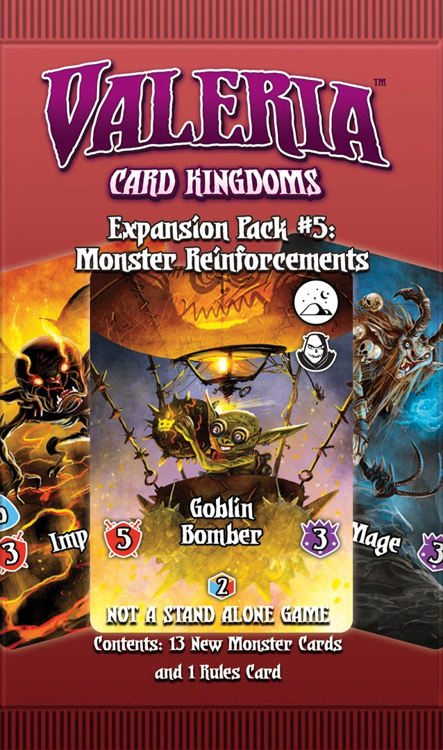 Daily Magic Games Board Games Valeria: Card Kingdoms - Expansion Pack #05: Monster Reinforcements 1 Daily Magic Games Board Games Valeria: Card Kingdoms - Expansion Pack #05: Monster Reinforcements
