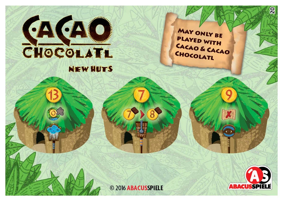 ABACUSSPIELE Cacao: Chocolatl - New Huts (Import) Board Games 1 ABACUSSPIELE Cacao: Chocolatl - New Huts (Import) Board Games