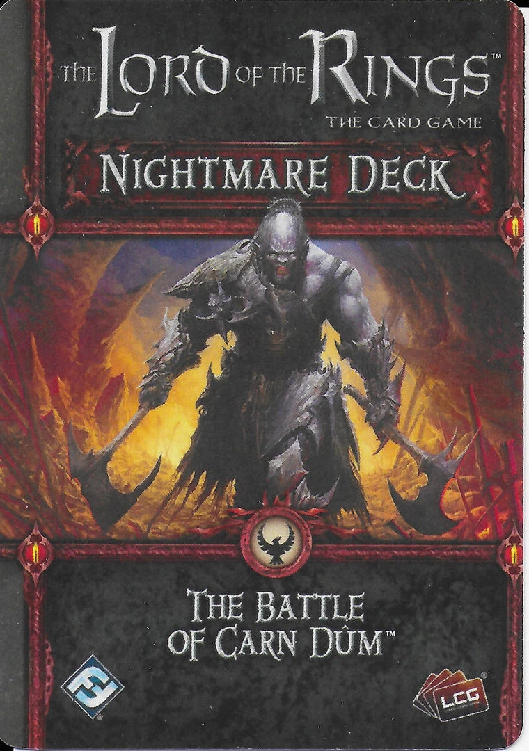 Fantasy Flight Games The Lord Of The Rings: The Card Game - The Battle Of Carn Dûm Nightmare Deck Board Games 1 Fantasy Flight Games The Lord Of The Rings: The Card Game - The Battle Of Carn Dûm Nightmare Deck Board Games