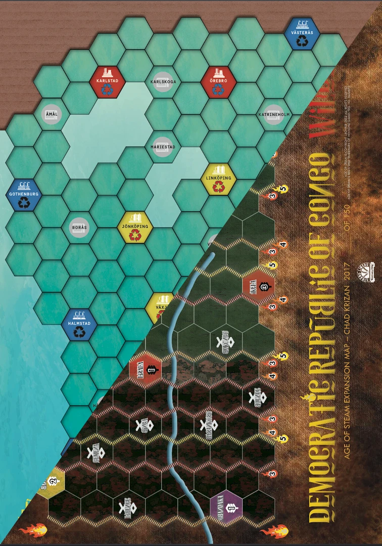 AVStudioGames Age Of Steam: Congo/Sweden Board Games 1 AVStudioGames Age Of Steam: Congo/Sweden Board Games