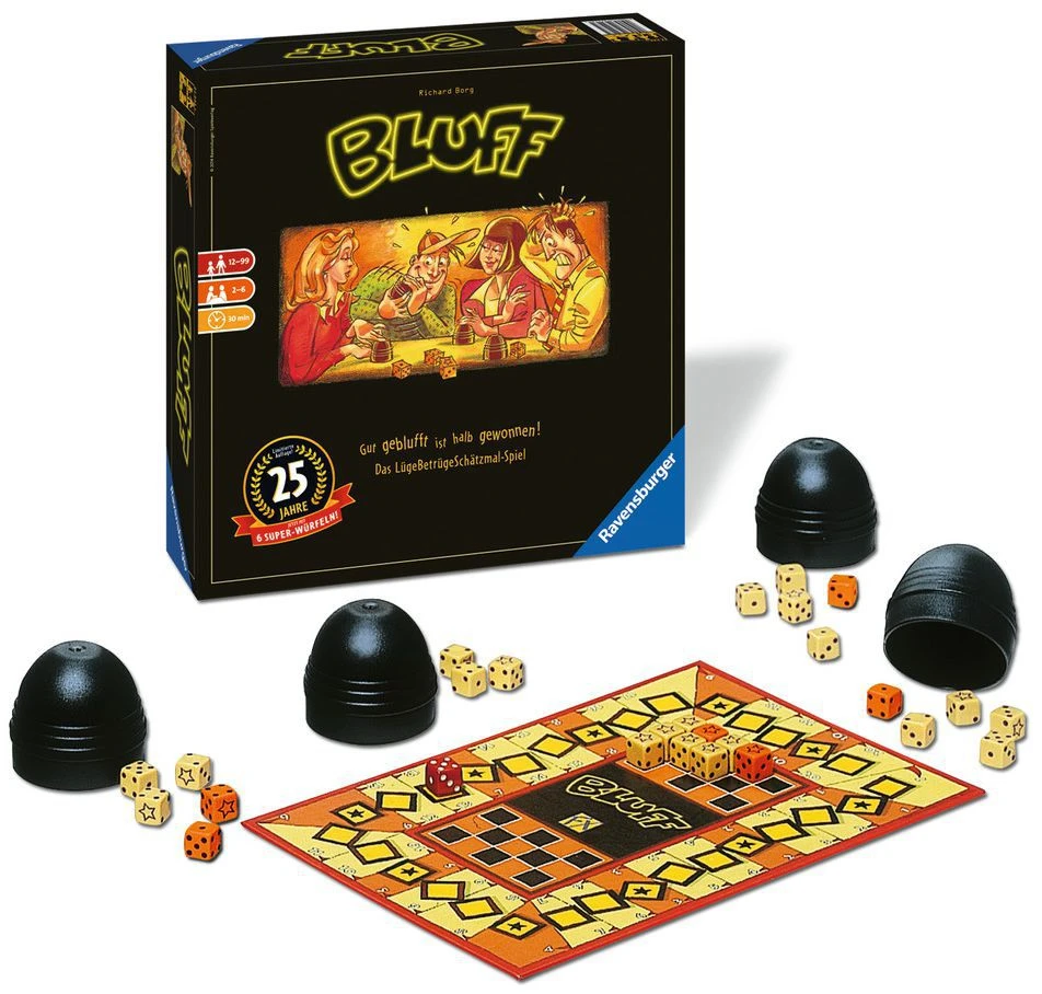Ravensburger Board Games Bluff (25th Anniversary Edition) (Liar's Dice) 2 Ravensburger Board Games Bluff (25th Anniversary Edition) (Liar's Dice)