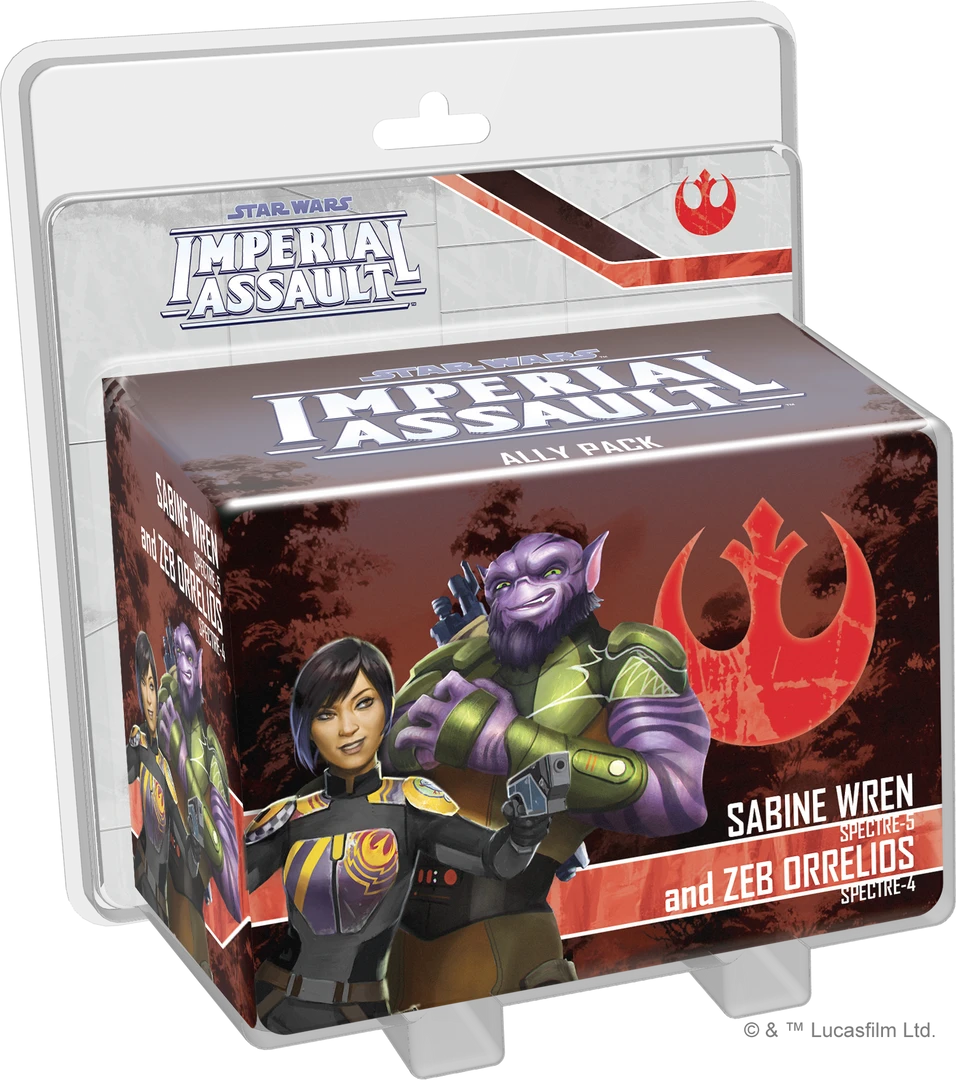 Fantasy Flight Games Star Wars: Imperial Assault - Sabine Wren And Zeb Orrelios Ally Pack Board Games 1 Fantasy Flight Games Star Wars: Imperial Assault - Sabine Wren And Zeb Orrelios Ally Pack Board Games