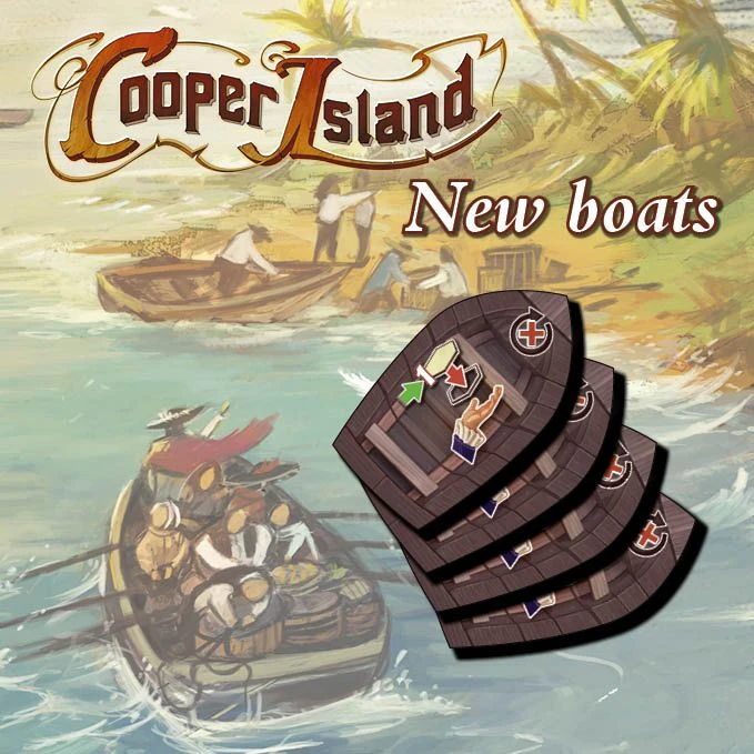 Capstone Games Board Games Cooper Island: New Boats 1 Capstone Games Board Games Cooper Island: New Boats