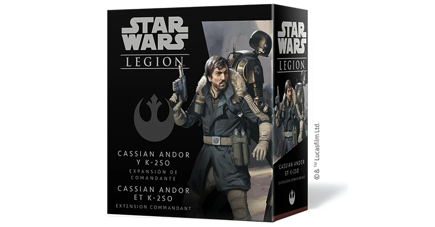 Fantasy Flight Games Board Games Star Wars: Legion - Cassian Andor And K-2SO Commander Expansion 1 Fantasy Flight Games Board Games Star Wars: Legion - Cassian Andor And K-2SO Commander Expansion