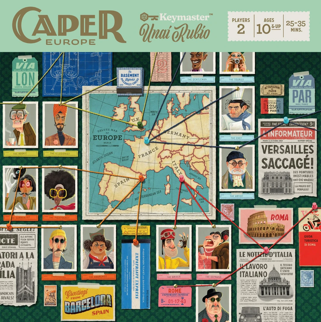 Keymaster Games Board Games Caper: Europe 1 Keymaster Games Board Games Caper: Europe