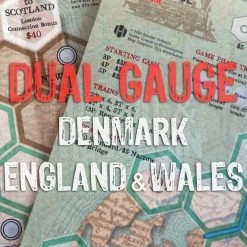 Hollandspiele Dual Gauge: Denmark And England & Wales Maps *PRE-ORDER* Board Games