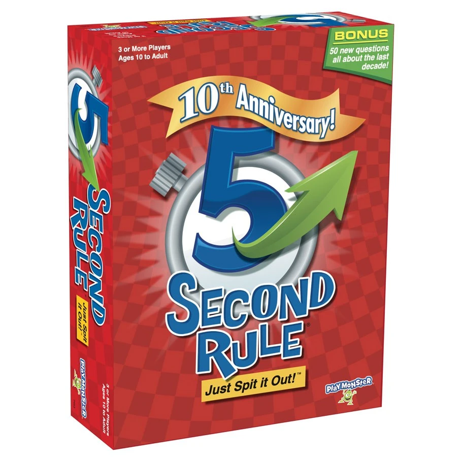 PlayMonster, LLC Board Games 5 Second Rule Anniversary Edition 1 PlayMonster, LLC Board Games 5 Second Rule Anniversary Edition