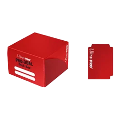 Ultra Pro - PRO Dual Standard Red Deck Box (180) Deck Boxes