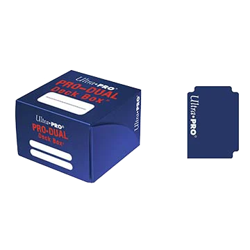 Ultra Pro - PRO Dual Standard Blue Deck Box (180) Deck Boxes 1 Ultra Pro - PRO Dual Standard Blue Deck Box (180) Deck Boxes