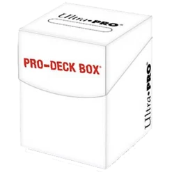 Ultra Pro - PRO 100+ White Deck Box Deck Boxes