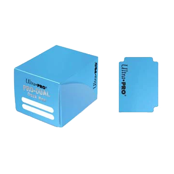 Ultra Pro - PRO Dual Small Light Blue Deck Box (120) 1 Ultra Pro - PRO Dual Small Light Blue Deck Box (120)