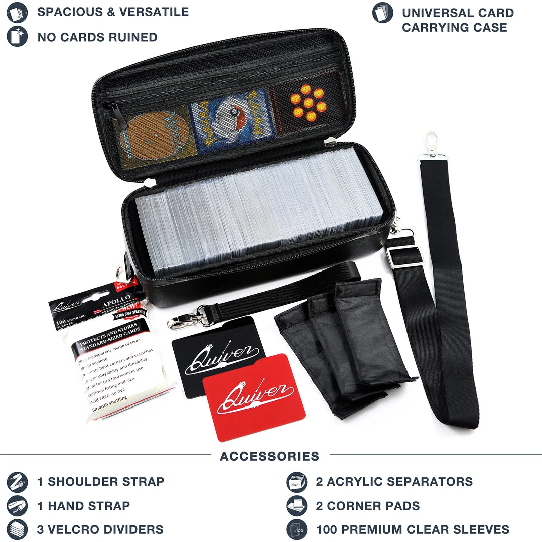 Board Game Bags Quiver Time - Bolt Card Case (Black) 3 Board Game Bags Quiver Time - Bolt Card Case (Black)