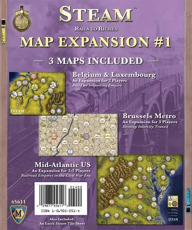 Mayfair Games Steam: Map Expansion #1 1 Mayfair Games Steam: Map Expansion #1